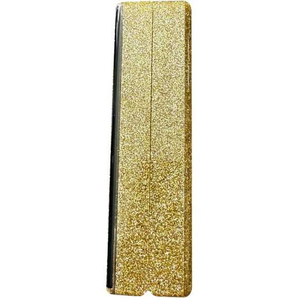 Edie Parker Gold/Black Chevron Acrylic Box Clutch/Bag - Picture 2 of 14